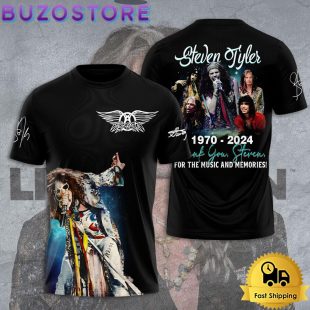 Aaerosmith Thank You Steven For The Music And Memories All Over Print T Shirt