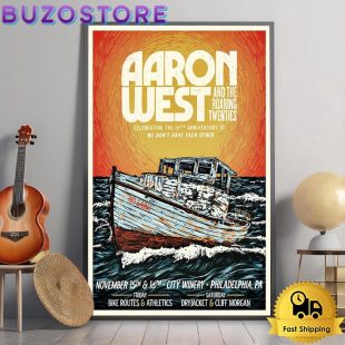 Aaron West Tour At City Winery In Philadelphia PA On November 15-16 2024 Poster Canvas