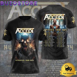 Accept Humanoid Tour 2024 All Over Print T Shirt