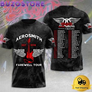 Aerosmith Farewell Tour 2024-2025 All Over Print T Shirt