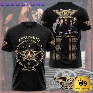 Aerosmith Rock And Roll Farewell Tour 2024 All Over Print T Shirt