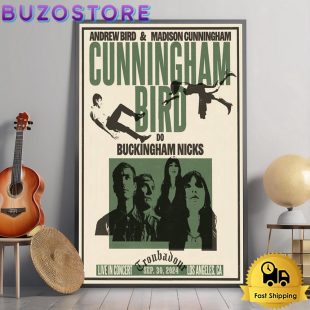 Andrew Bird And Madison Cunningham Concert Troubadour In West Hollywood CA 2024 Poster Canvas