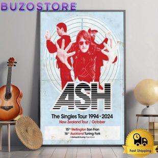 ASH The Singles Tour In New Zealand On October 2024 Poster Canvas