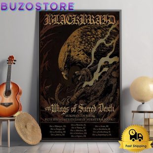 Blackbraid European 2024 Tour Poster Canvas