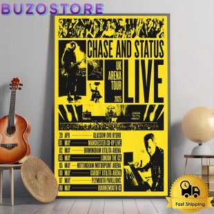 Chase And Status UK Arena Tour 2025 Poster Canvas