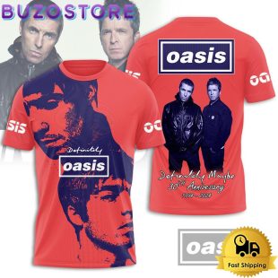 Definitely Oasis 30Th Anniversary All Over Print T Shirt