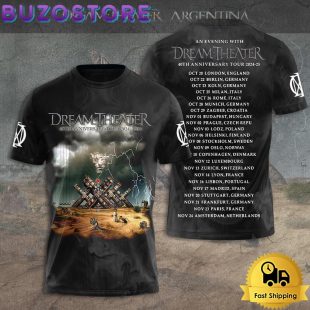 Dream Theater Tour 2024-2025 40Th Anniversary All Over Print T Shirt