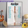 Dua Lipa Radical Optimism Tour 2025 Poster Canvas