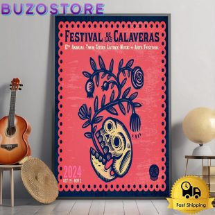 Festival De Las Calaveras 12th Anual October 19-November 2 2024 Minneapolis MN Poster Canvas