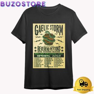Gaelic Storm Roll Out The Barrel Spring 2025 Tour T Shirt