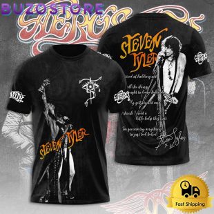 Goodbye Aerosmith Steven Tyler Signature All Over Print T Shirt