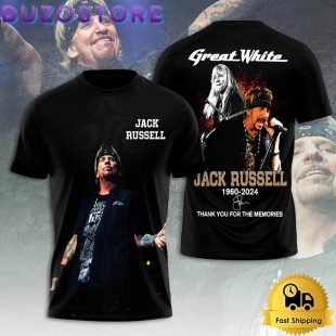 Great White Jack Russell Thank You For The Memories All Over Print T Shirt