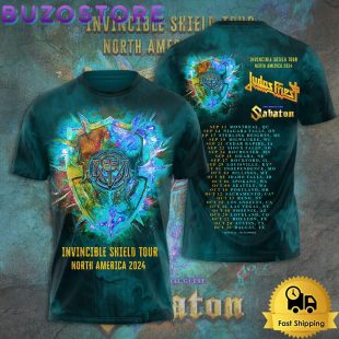 Judas Priest Invingcible Shield Tour North America 2024 All Over Print T Shirt