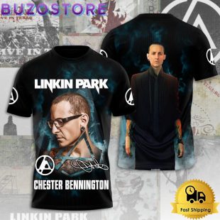 Linkin Park Chester Bennington Signature All Over Print T Shirt