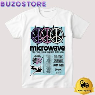 Microwave The Pure Noise Records Tour 2024 T Shirt