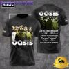 Oasis Band 33Th Anniverdary Signature All Over Print T Shirt