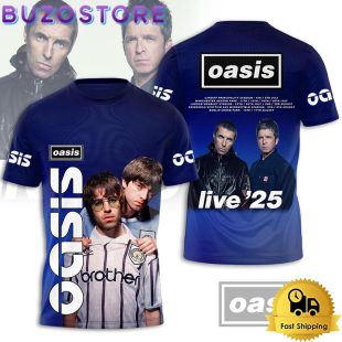 Oasis Live Tour 2024 All Over Print T Shirt
