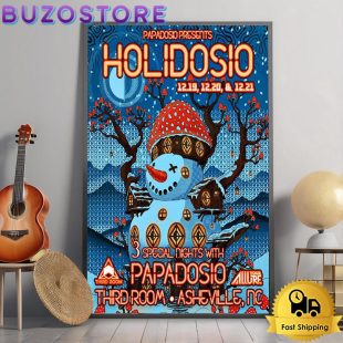 Papadosio Tour At Third Room In Asheville NC On December 19-21 2024 Poster Canvas