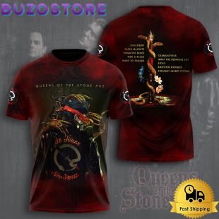 Queens Of The Stone Age In Times New Roman All Over Print T Shirt