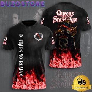 Queens Of The Stone Age In Times No Roman All Over Print T Shirt