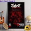 Slipknot 25Th Anniversary Tour 2025 Poster Canvas