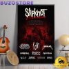 Slipknot 25Th Anniversary Tour Knotfest Australia 2025 Poster Canvas