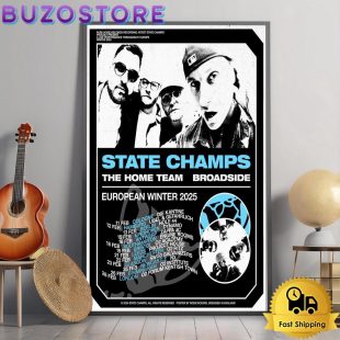 State Champs UK Tour 2025 Poster Canvas