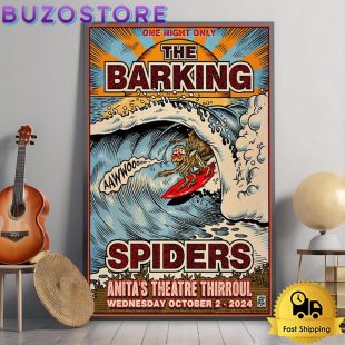 The Barking Spider Tour At Anita's Theatre In Thirroul NSW On October 2 2024 Poster Canvas