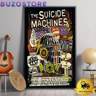 The Suicide Machines Live In Australia Tour 2025 Poster Canvas