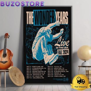 The Wonder Years Live In The USA Fall 2024 Poster Canvas