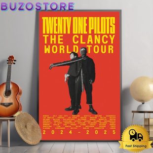 Twenty One Pilots The Clancy World Tour 2024-2025 Poster Canvas