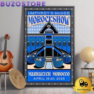 Umphrey's McGee Tour At Morockshow In Marrakesh Morocco On April 18-20-2025 Poster Canvas