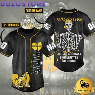 Wu Tang Clan Life As A Shorty Shouldnt Be So Rough Baseball Jersey