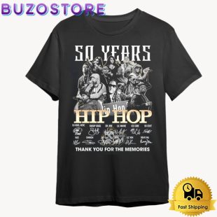 50 Year Hip Hop Thank You For The Memories T Shirt