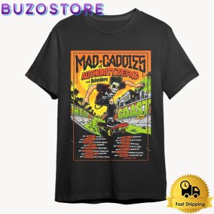 Authority Zero x Mad Caddies November Tour 2024 T Shirt