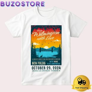 Ben Folds Tour At Greenfield Lake Amphitheater, Wilmington, NC On October 29 2024 T Shirt