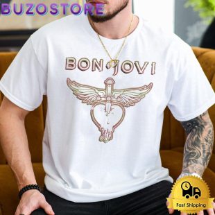 Bon Jovi Logo Crew T Shirt