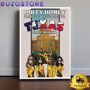 Dirty Honey Tour At Fort Worth TX & Austin TX 2024 Poster Canvas