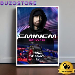 Eminem Tour Circuit Of The Americas On October 19 2024 Poster Canvas