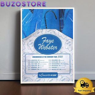 Faye Webster Underdressed At The Symphony Tour 2025 Poster Canvas