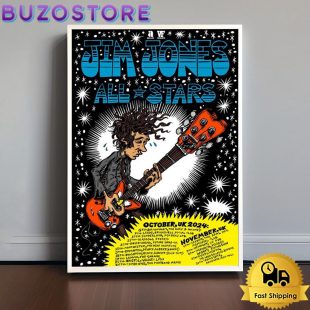 Jim Jones All Stars Tour 2024 Poster Canvas