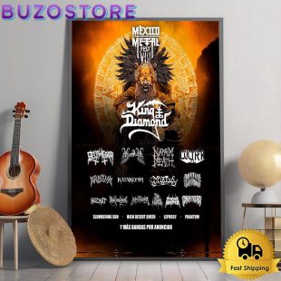 King Diamond Mexico Metal Fest Poster Canvas