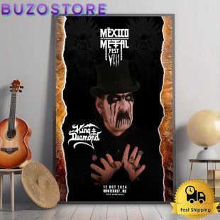 King Diamond Mexico Metal Fest Tour Poster Canvas