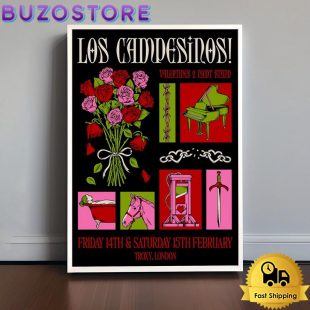 Los Campesinos Tour Troxy In London UK On February 15 2025 Poster Canvas