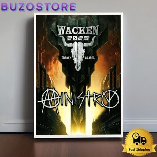 Ministry Show At Wacken 2025 Poster Canvas