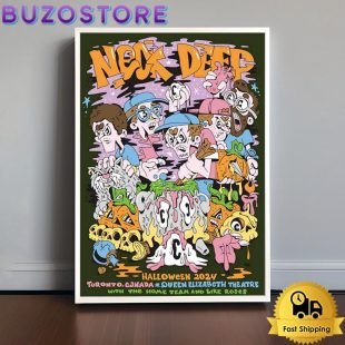 Neck Deep Halloween 2024 Toronto Canada Poster Canvas