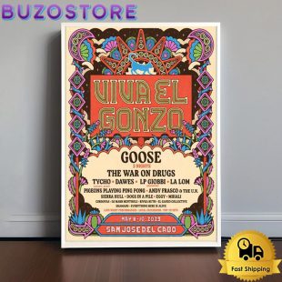 Poster Viva El Gonzo May 8-10, 2025 In San Jose del Cabo, Mexico Poster Canvas