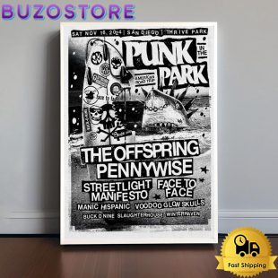 Punk In The Park Tour At Thrive Park San Diego CA On November 16 2024 Poster Canvas
