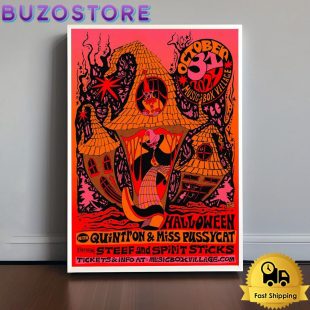 Quintron And Miss Pussycat Tour At Music Box Village In New Orleans LA On October 31 2024 Poster Canvas