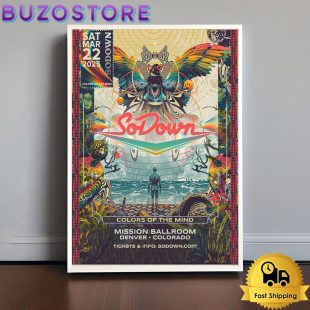 Sodown Tour At Mission Ballroom Denver, CO On March 22, 2025 Poster Canvas